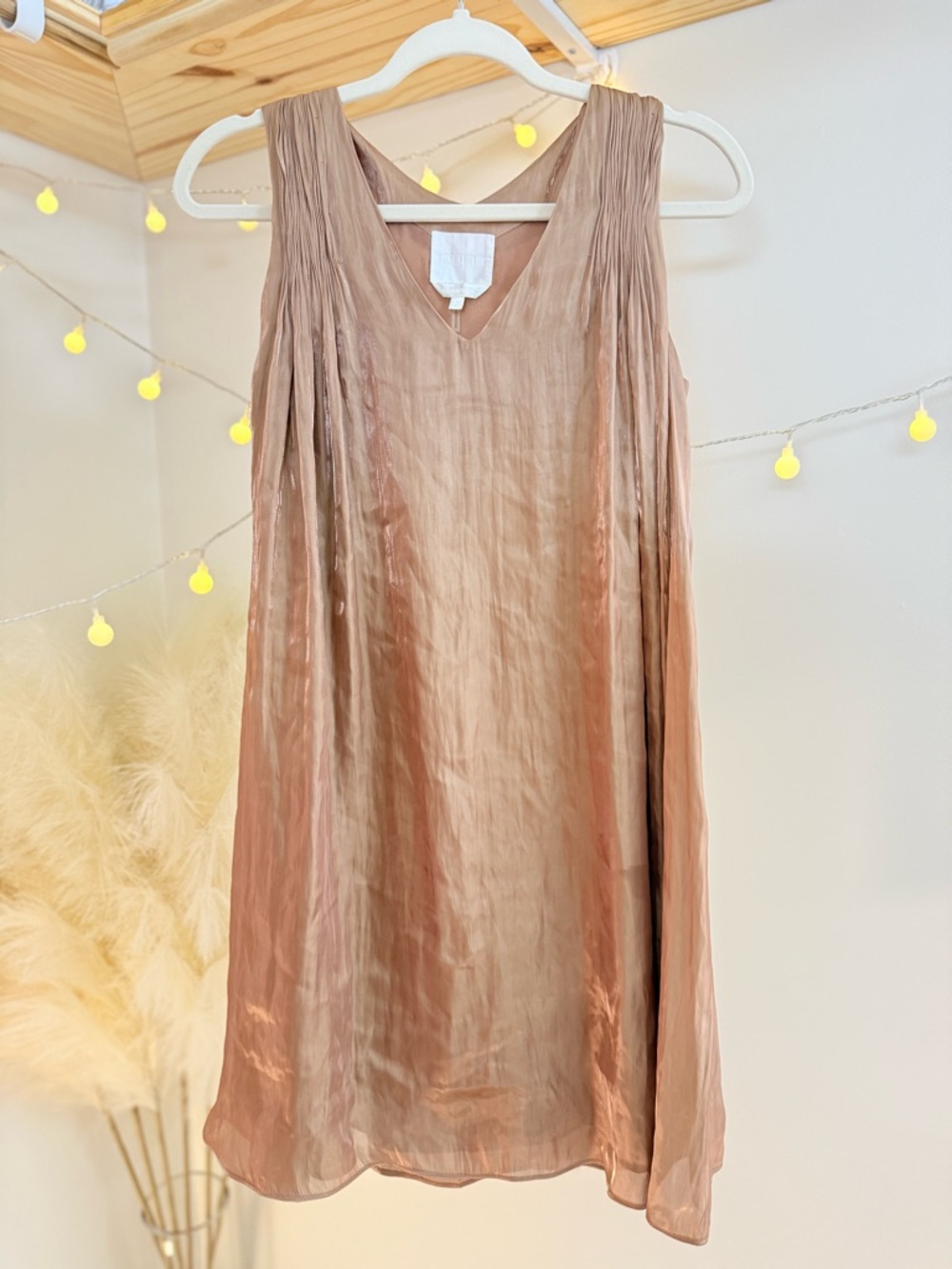 🌾 Quinn Silk Slip Dress in Blush - Stunning - Picture 2 of 12